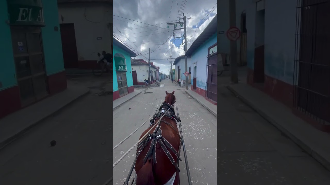 Horse Taxi Ride Through Vibrant Trinidad 🇨🇺