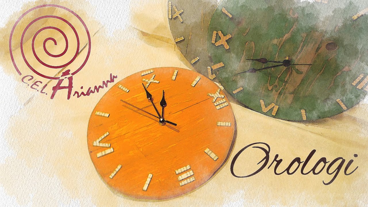 Orologio - piccola falegnameria - cartonaggio