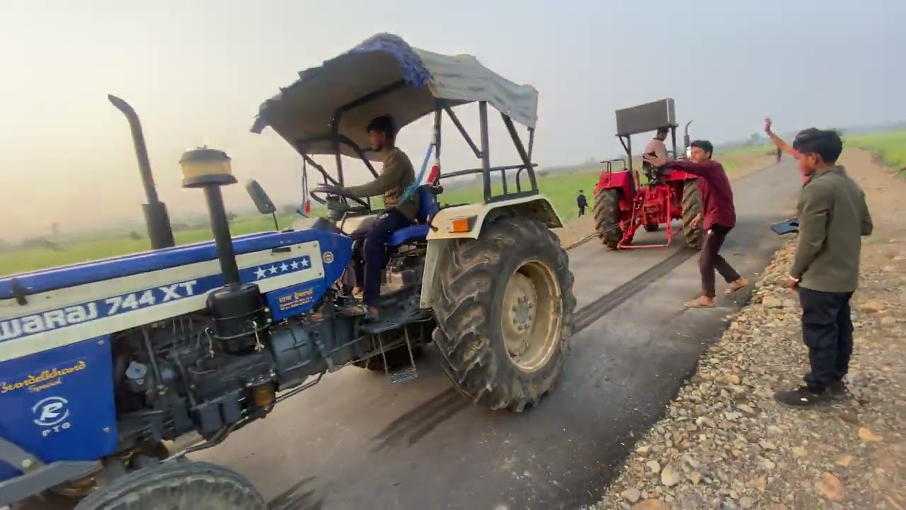 TOCHAN SWRAAJ VS MAHINDRA ❤️‍🔥👀 744 VS 585 TOCHAN KING MAHINDRA NISU DESHWAL ROHIT DESHWAL