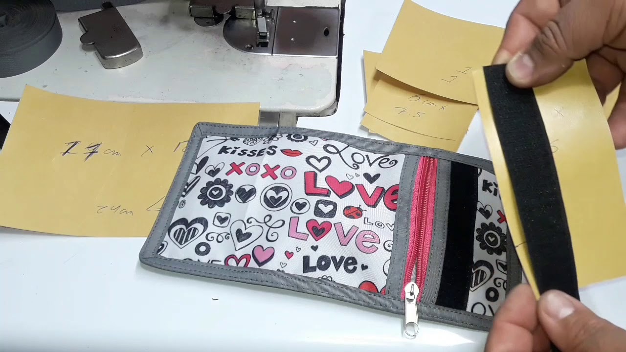 DIY MOLDE O PATRON DE BILLETERA MODELO JUVENIL youth wallet mold or pattern