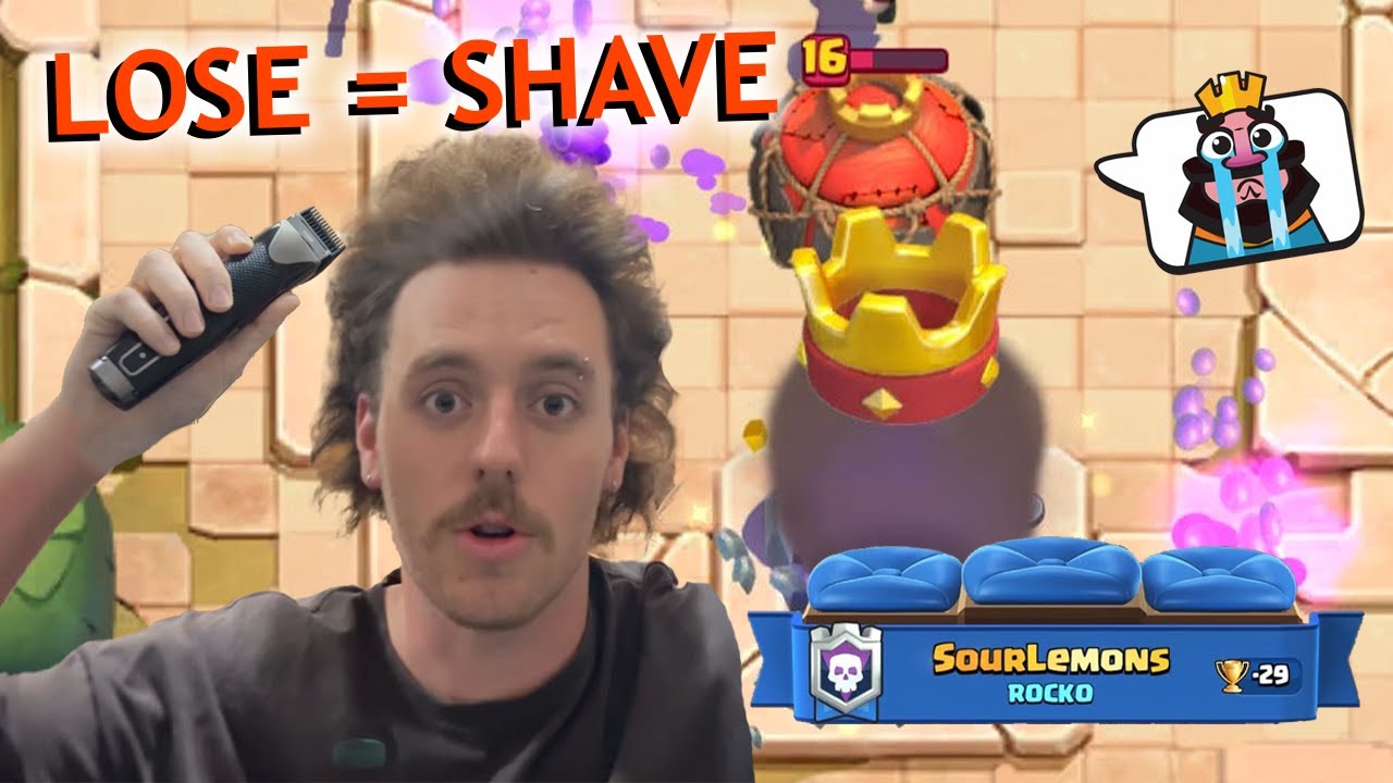 Clash Royale, But Every Loss I Shave My Hair...