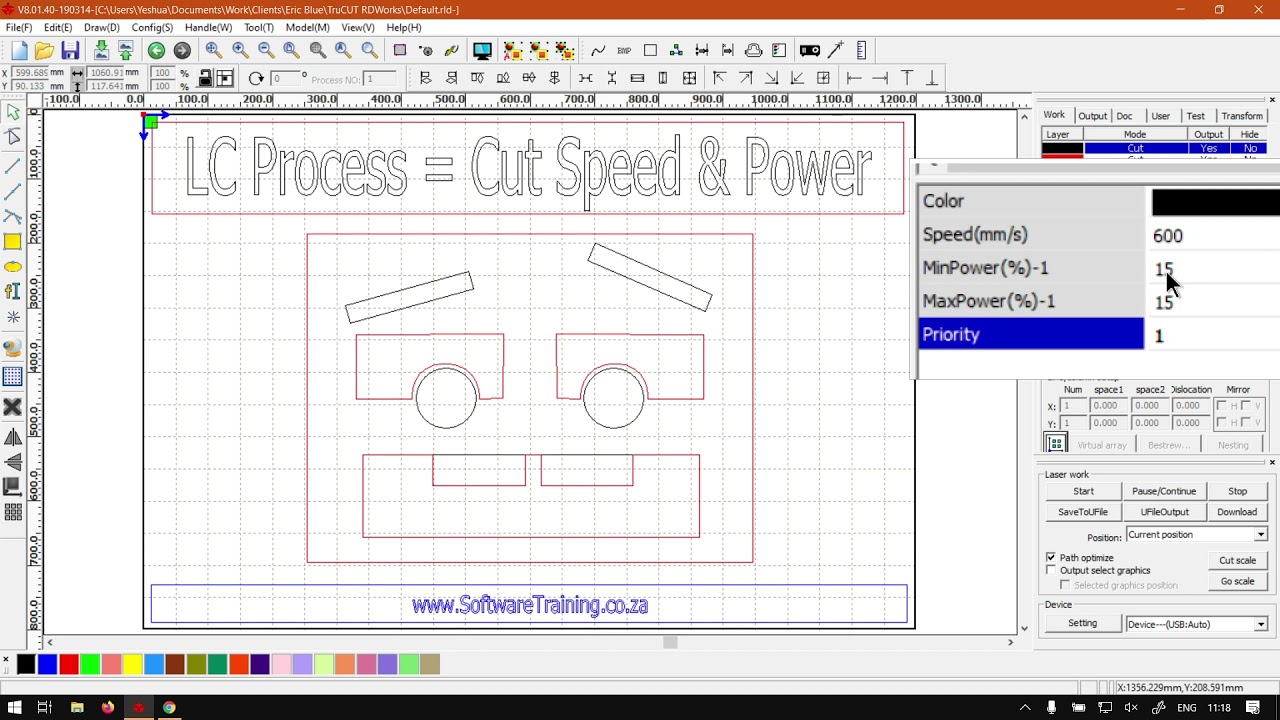 TruCUT RDWorks the Laser Cut Speed and Power (Part 4) Laser Cut Process Mini-Series
