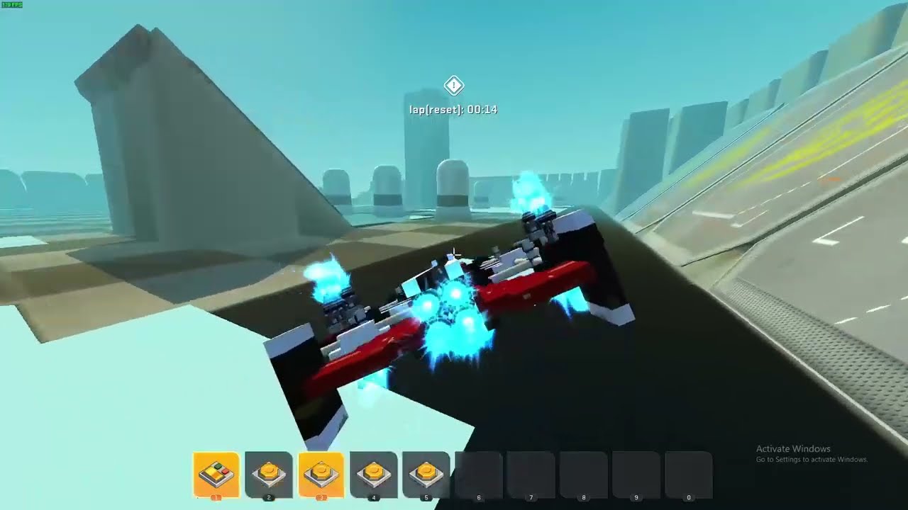 47 second lap around test world with Vertigo mk3