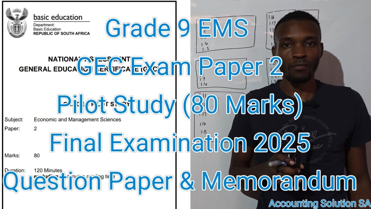 Grade 9 EMS GEC Term 4 | Final Exam 2025 Paper 2 [Full question paper & memo] 