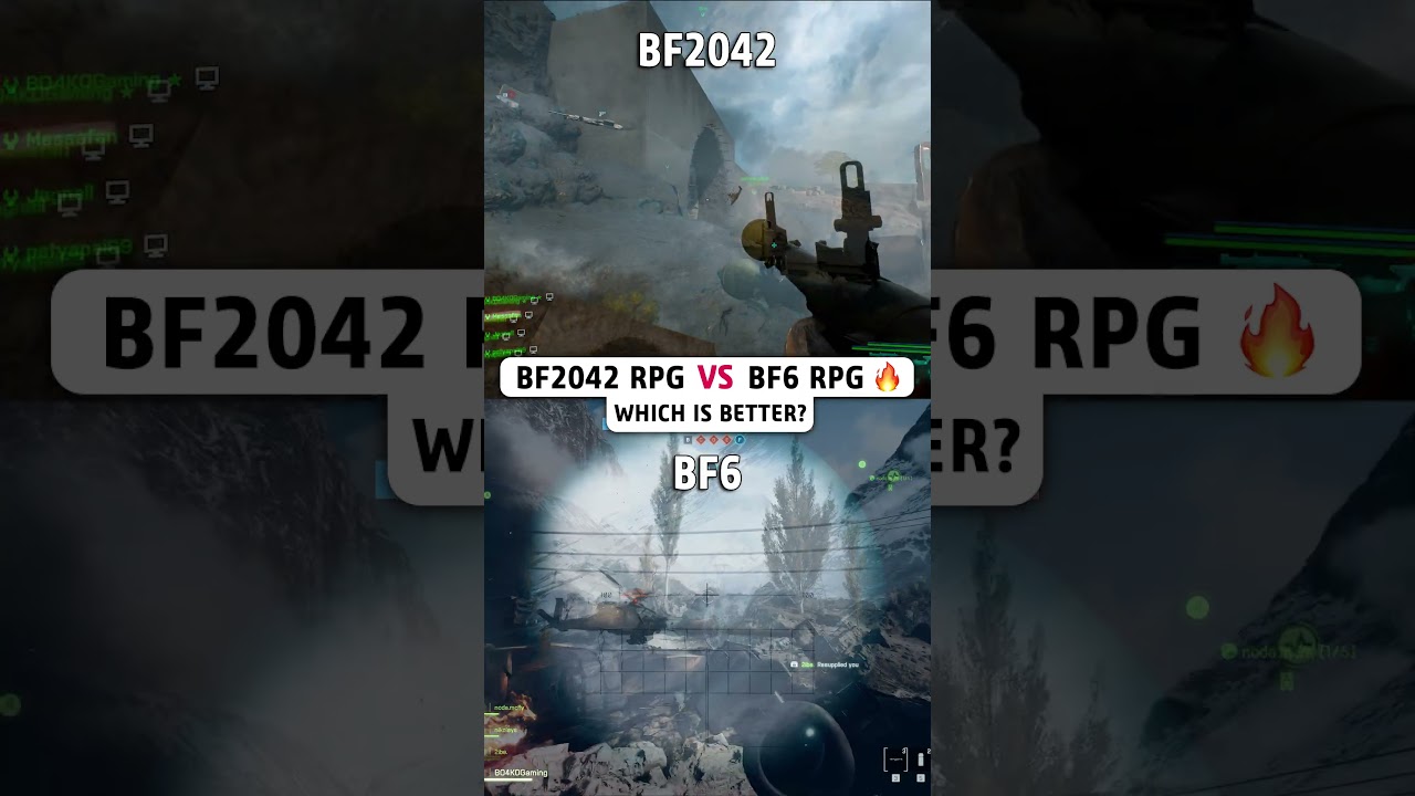 🔥 Battlefield 2042 VS Battlefield 6 - RPG Comparison 💥 #battlefield2042 #battlefield6 #gaming