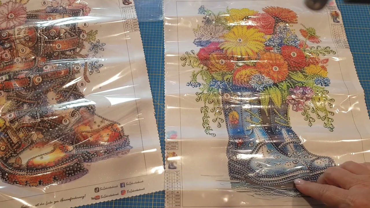 🟩Unboxing# Tini Schnickschnack#👢 #Diamond Painting