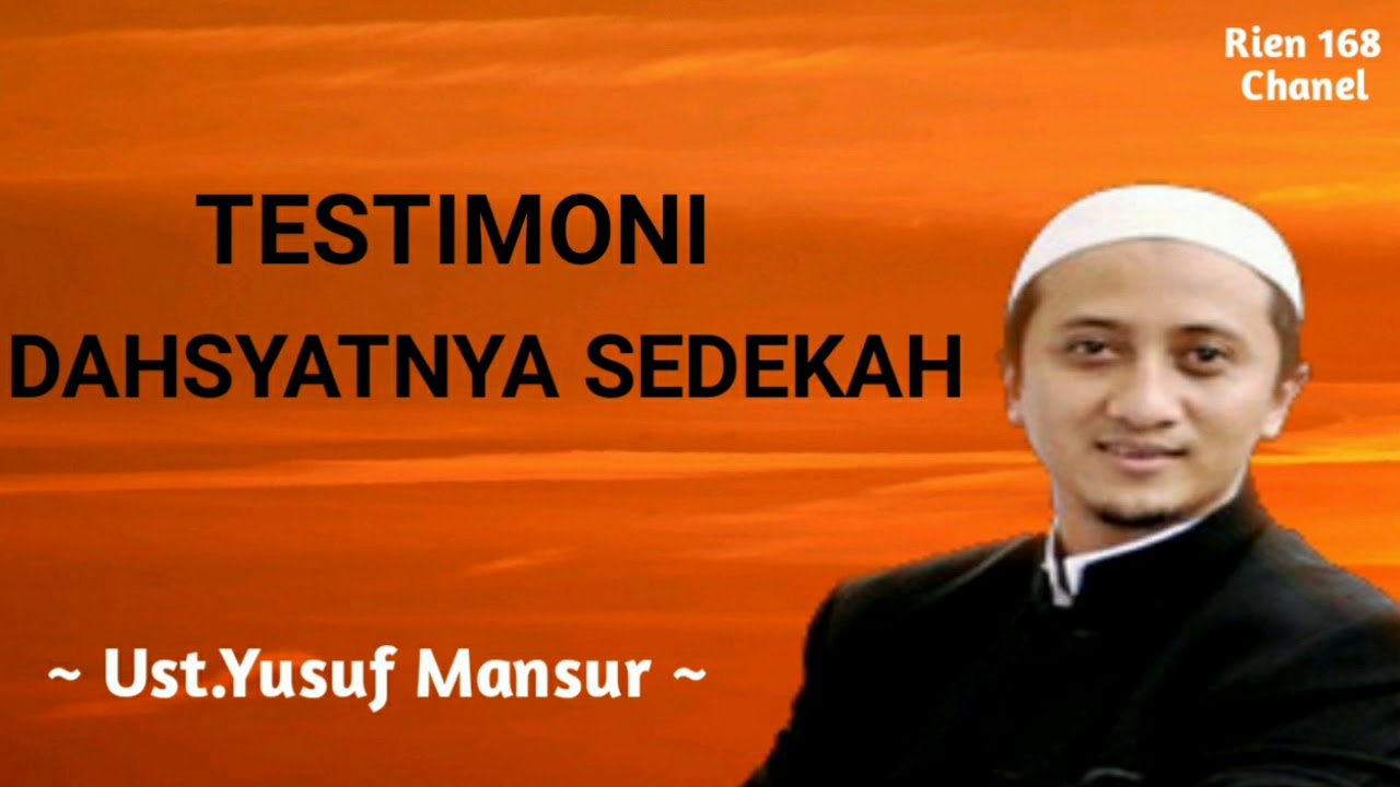 Testimoni dahsyatnya sedekah || ust.yusuf mansur
