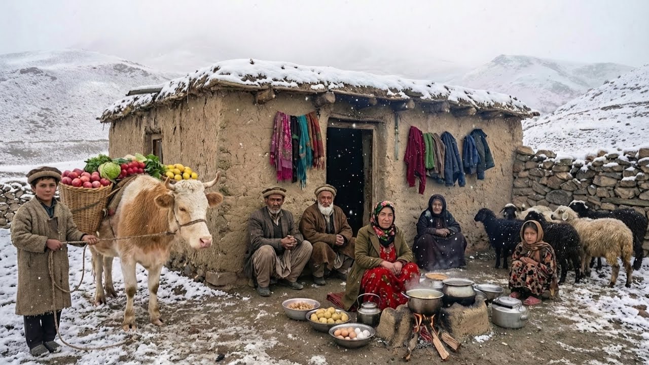 Surviving Afghanistan’s Coldest Mountain Village | Winter Cooking & Daily Life