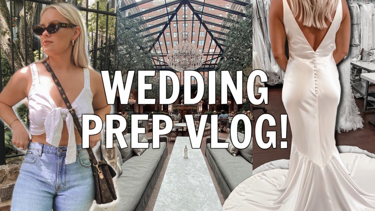 VLOG: wedding prep, hair salon, picking up my dress & rings!