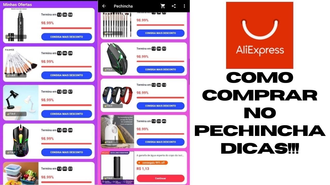 M&Eacute;TODO COMO COMPRAR NO PECHINCHA ALIEXPRESSS - DICAS!! #PECHINCHA