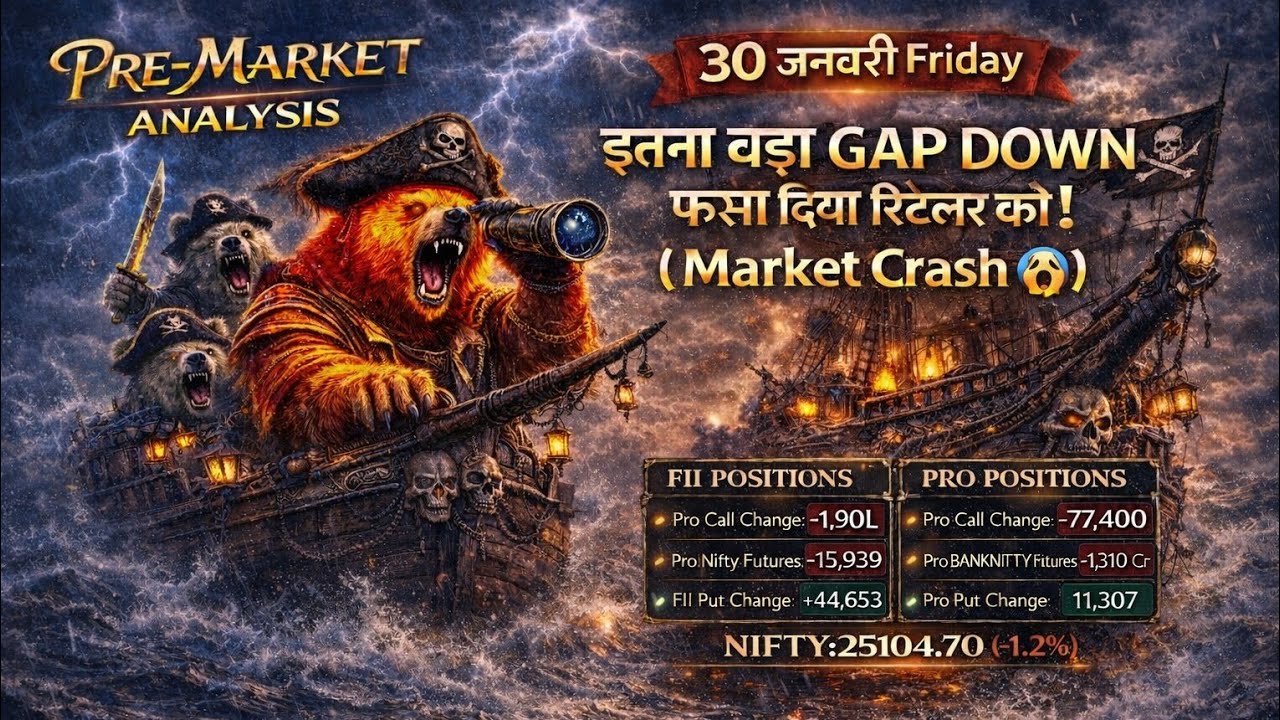 Pre Market Analysis & Report | FII DII & F&O Data | Nifty, Bank Nifty, Sensex Analysis | 30 Jan