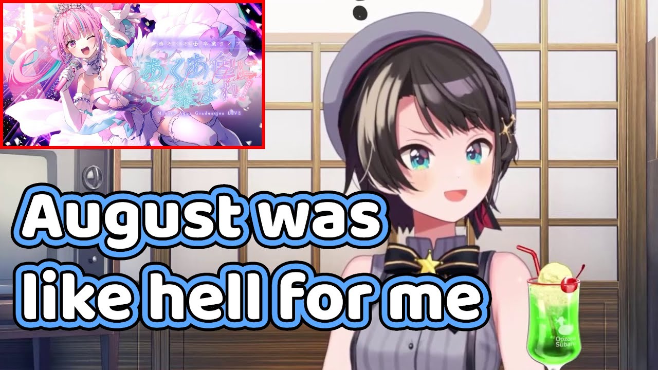 Subaru emotionally reveals all her feelings since Aqua graduated【Hololive】