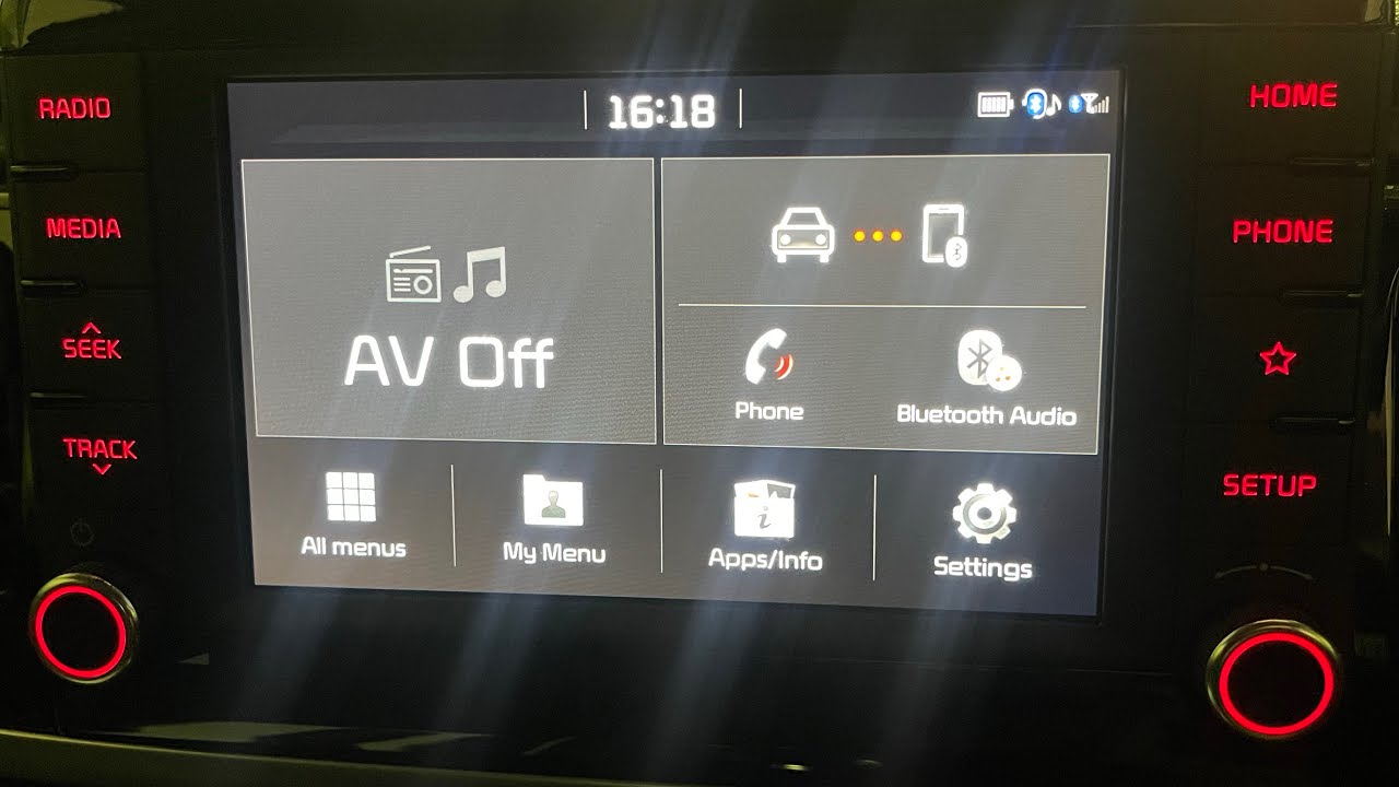 Kia Rio Clock Settings. How to set the clock time and date in a 2020 Kia Rio multifunction display￼