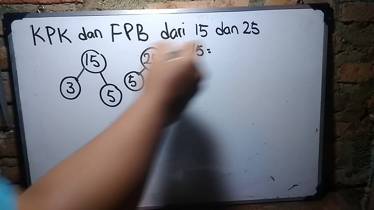 kpk dan fpb dari 15 dan 25