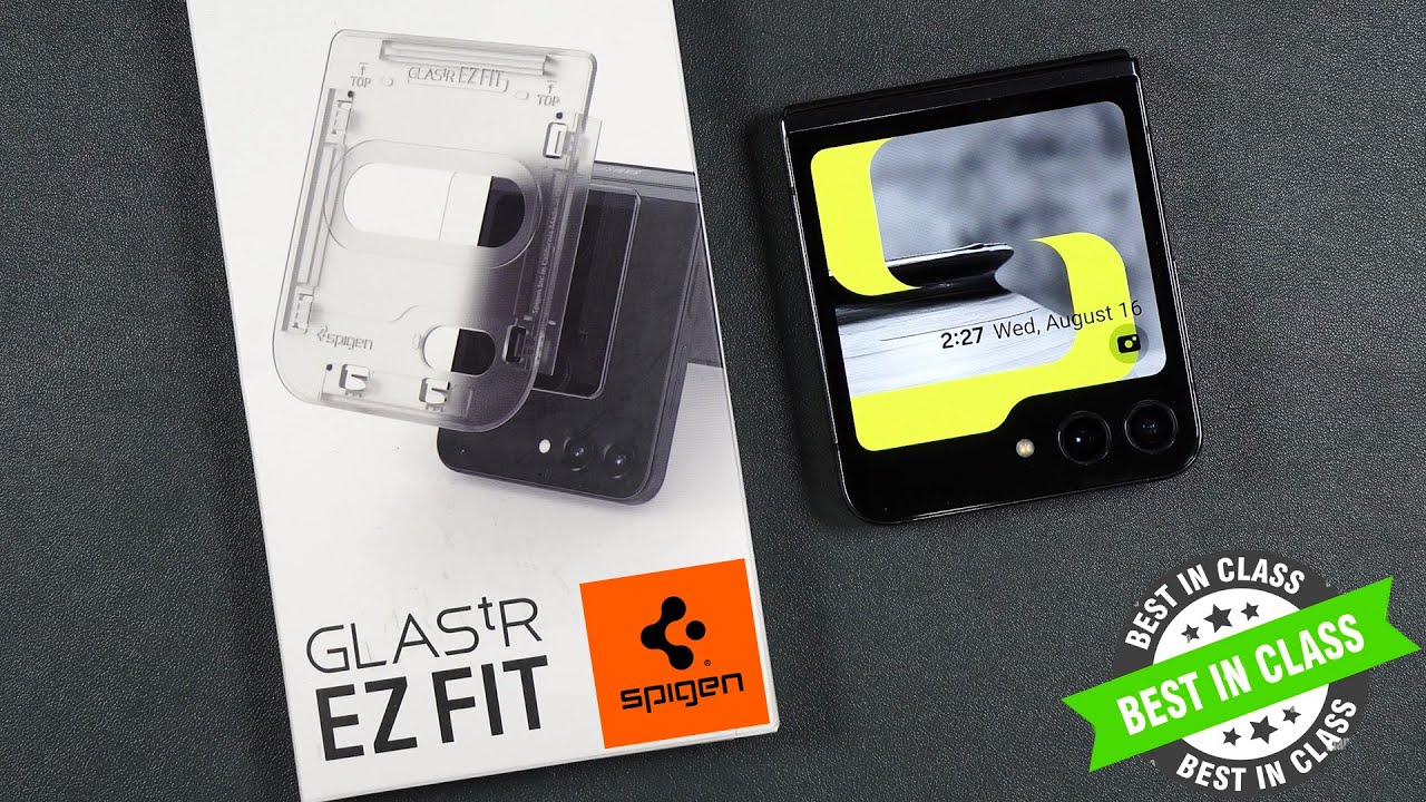Galaxy Z Flip 5 Spigen Glastr EZ Fit Screen Protector -  Scratch & Drop tests included!