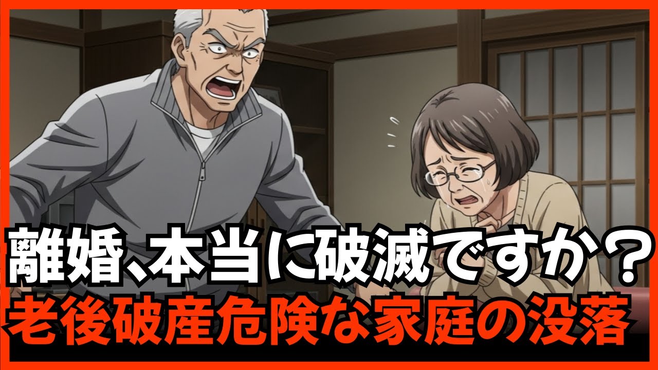 68歳の老後に離婚、本当に破滅ですか？年金もない、家もありません。老後破産とは無関係な選択