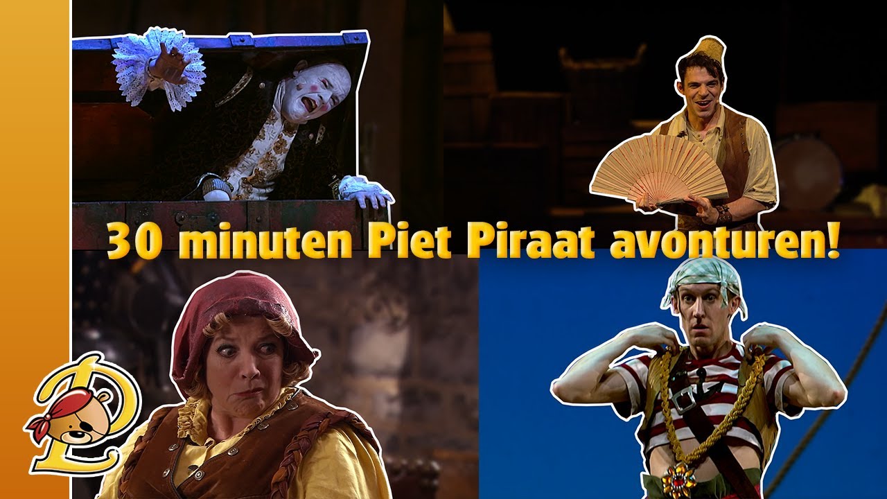 30 minuten Piet Piraat avonturen compilatie 3 🏴‍☠️⛵