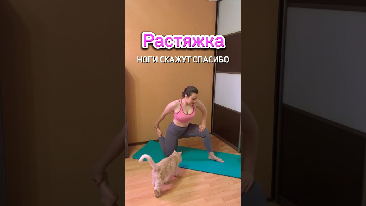 Растяжка за 10 минут #спорт #фитнес #похудение
