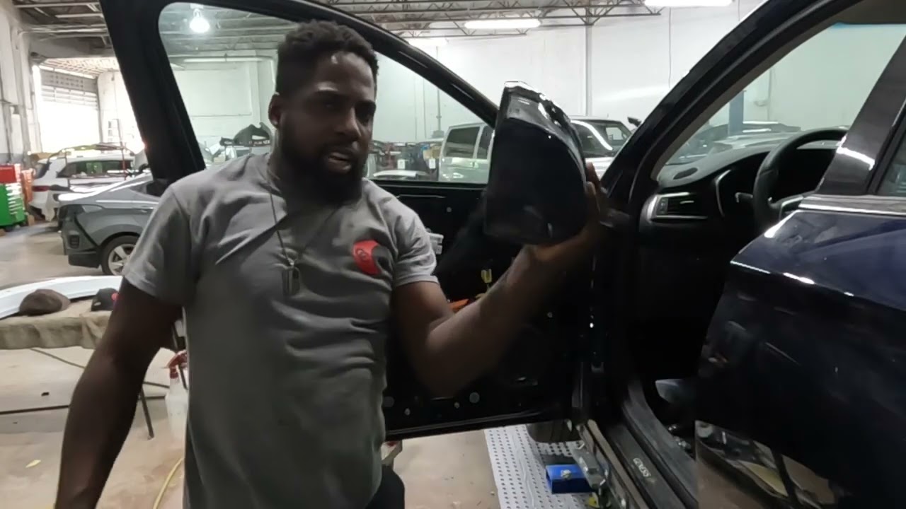 2022 genesis G70 how to take off the door handle the mirror and door trim panel