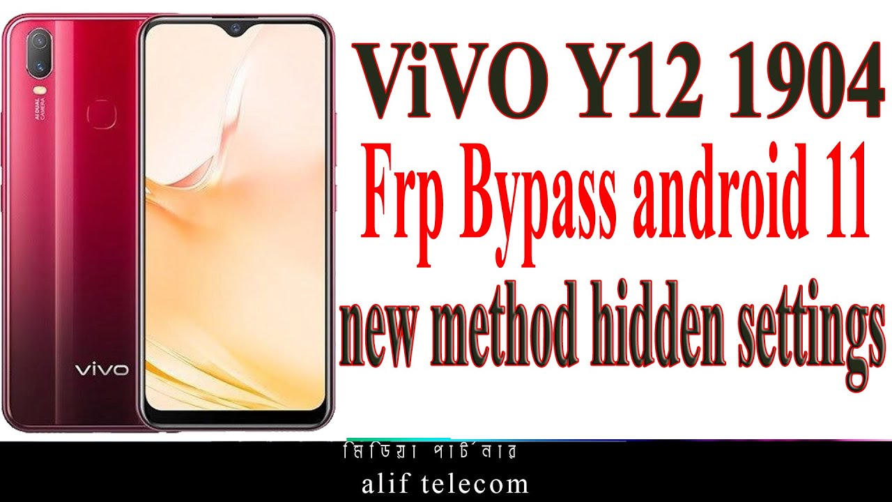 ViVO Y12 1904 frp bypass android 11 new method hidden settings