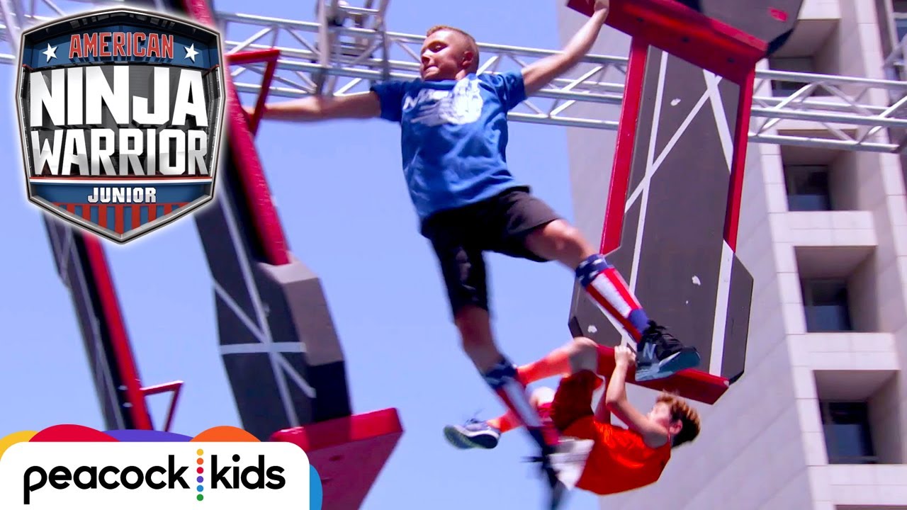 AMERICAN NINJA WARRIOR JUNIOR | Michael Scott vs. The President Take on the NEW Course!