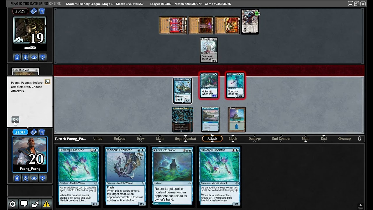 PAENG_PAENG MTGO MODERN FRIENDLY LEAGUE MERFOLK vs ELDRAZI TRON 07 March 2026