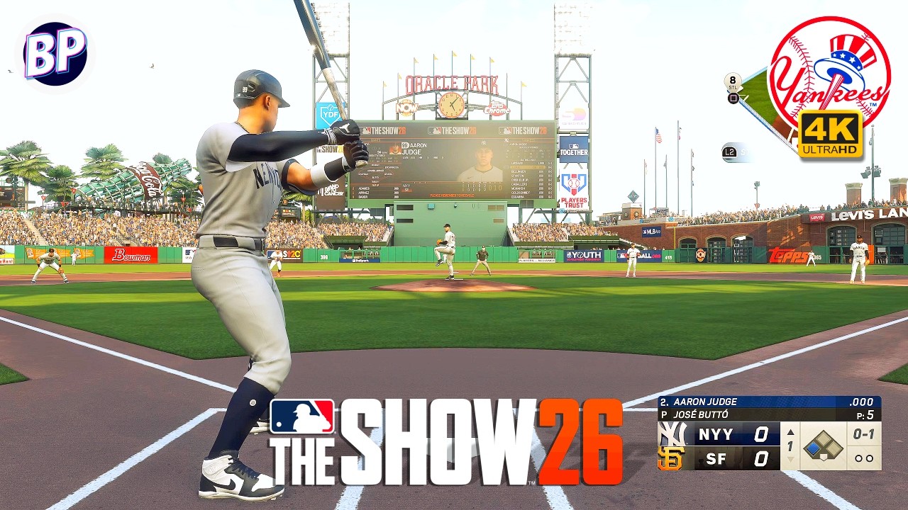 MLB The Show 26 YANKEES vs GIANTS | FIRST GAMEPLAY | Opening Day | PS5 4K 60fps