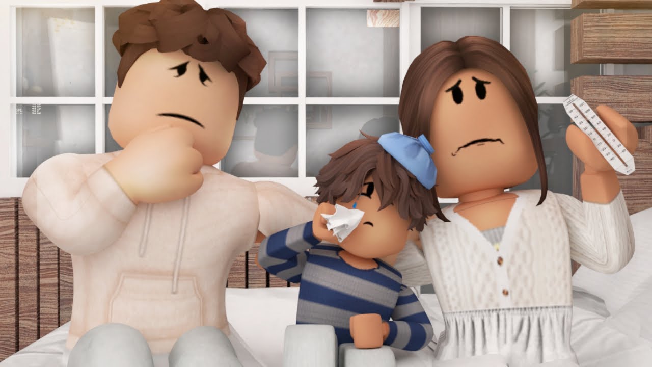 Family SICK Day Routine! 🤒 | Roblox Bloxburg Family Roleplay w/voices