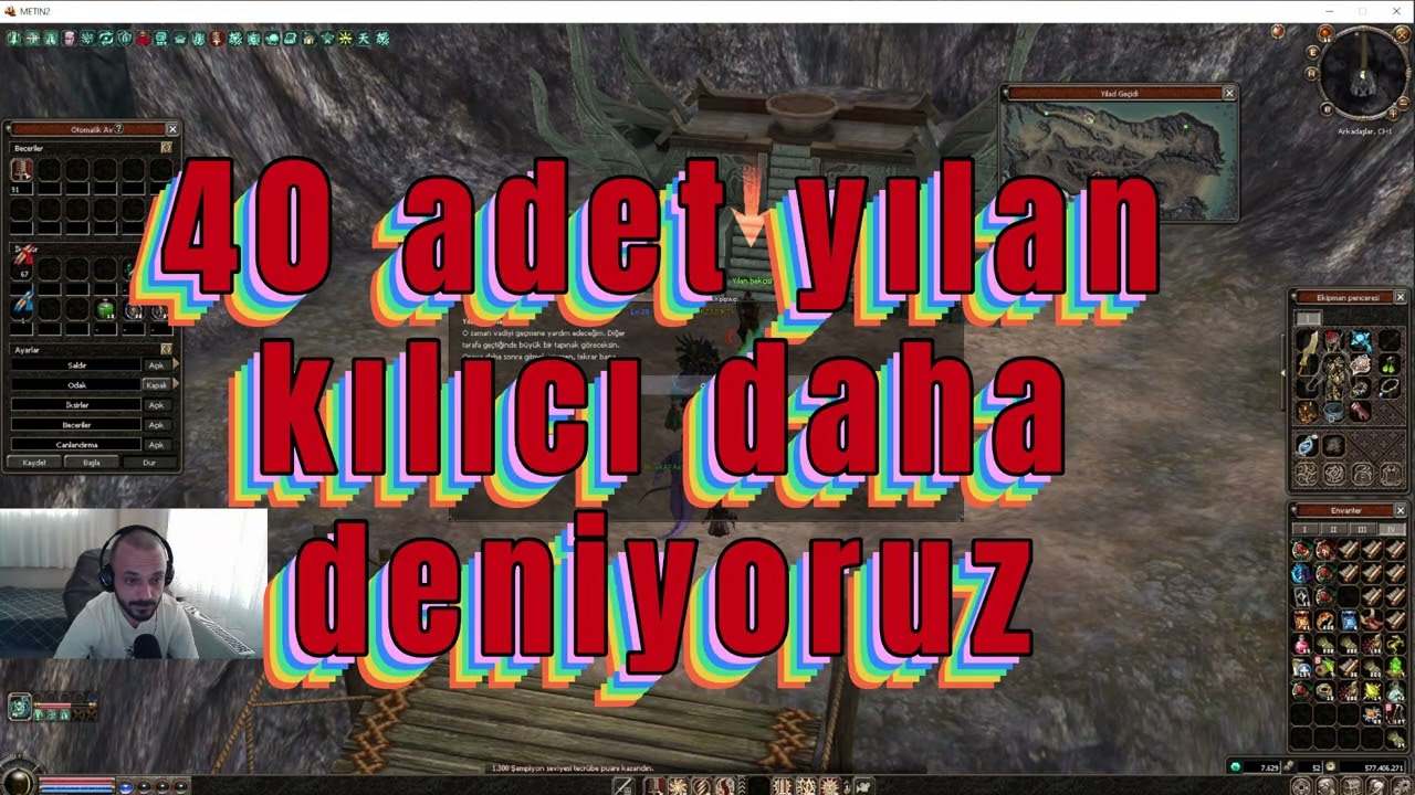 750 WON HARCADIK. TOPLAMDA 110 ADET YILAN KILICI AZ MİKTARDA YILAN ÇANI DENEDİK