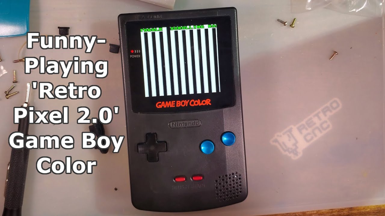'Retro Pixel 2.0' Funnyplaying Laminated Q5 GBC Backlight