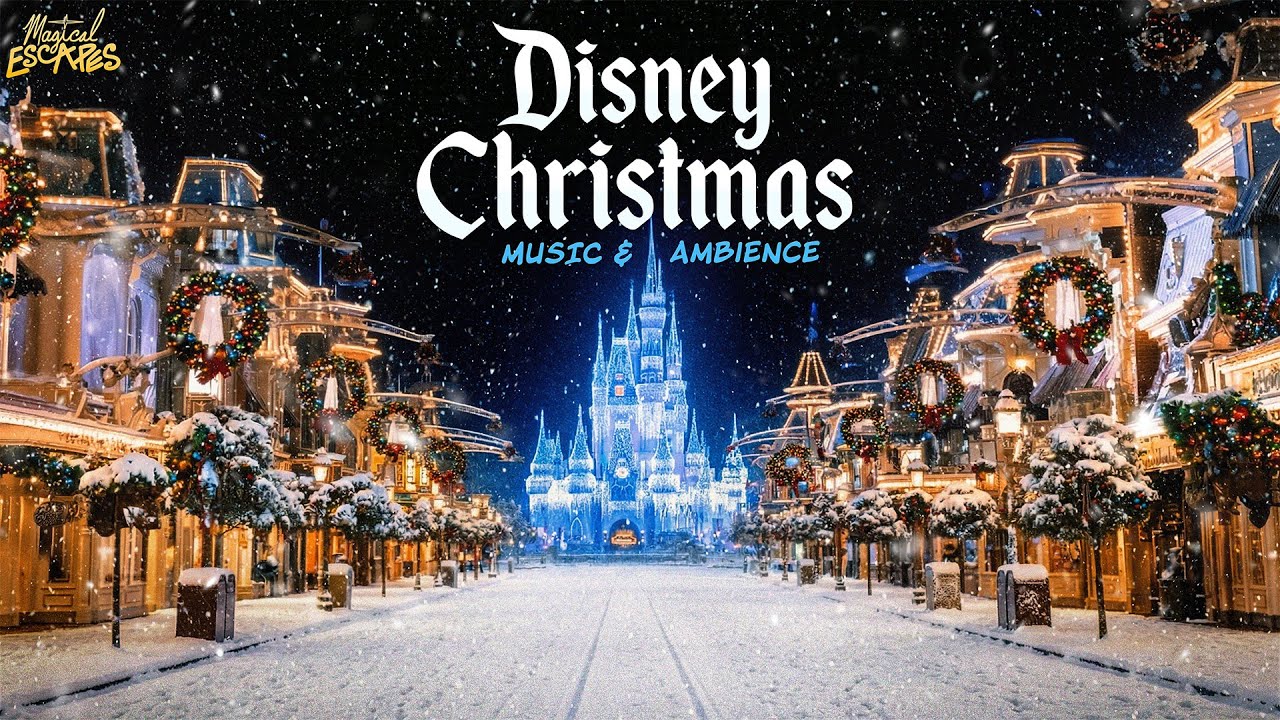 Magic Kingdom 🎄 Christmas Ambience ✨ | Cozy Holiday Night Vibes