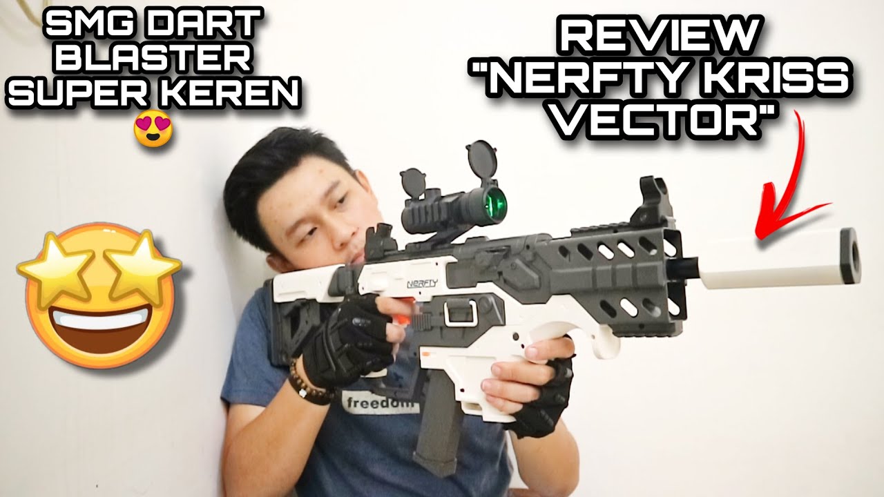NERFTY SEMBYLON KRISS VIKTOR DART BLASTER | REPLIKA VECTOR SMG [UNBOXING,REVIEW & SHOOTING TEST]