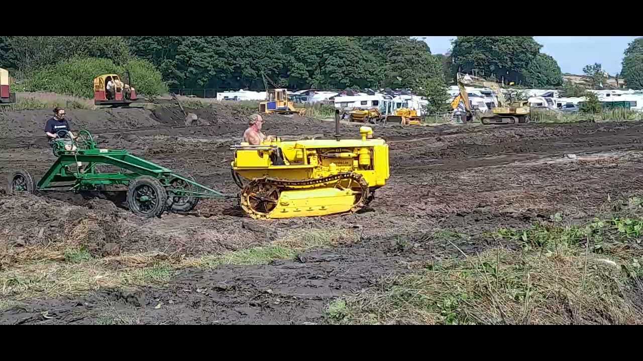 Cromford steam rally 2024 caterpillar D2 D8 military towed scraper box grader priestman VC20 VC15