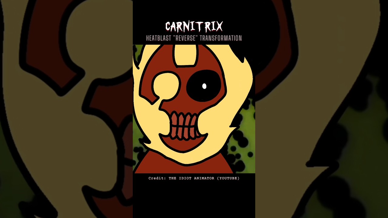 Ben 10: Carnitrix | HeatBlast Reversed transformation #ben10 #carnitrix #heatblast