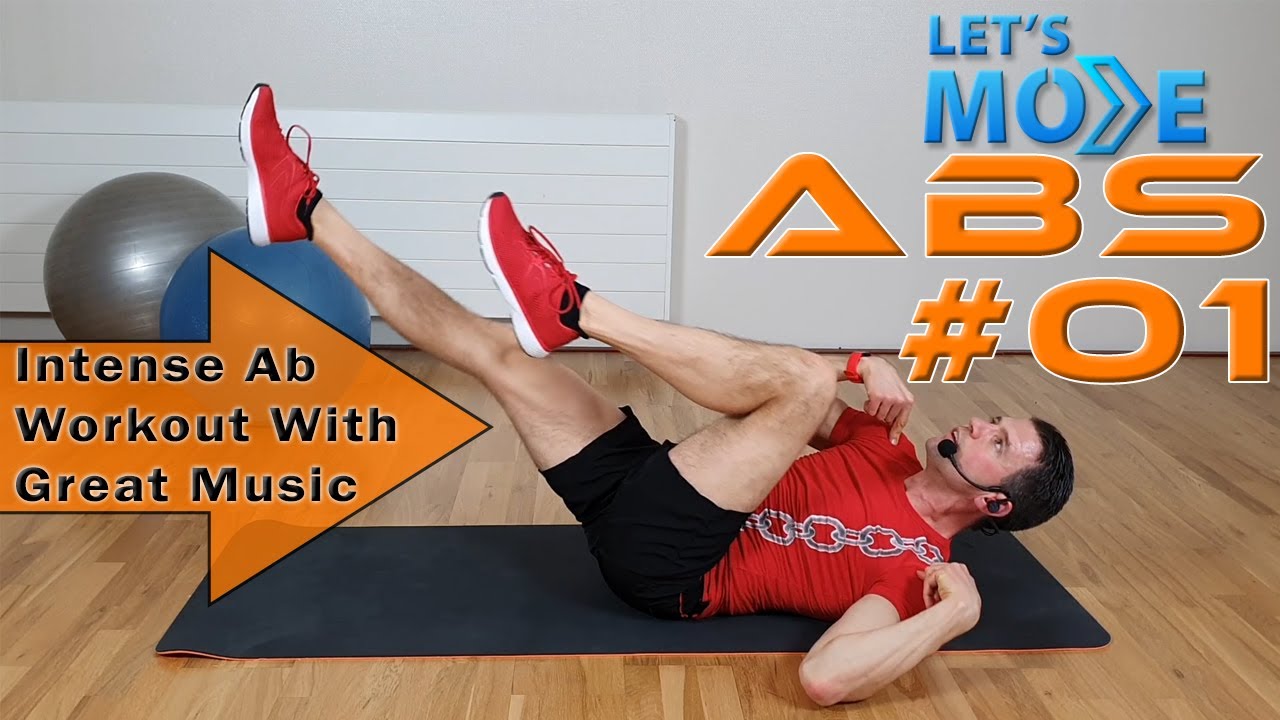 19 Minute Intense Ab Workout With Good Music; Let's Move Abs #01