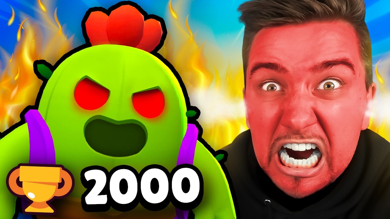 Zničilo To Moje Nervy!! SPIKE PUSH 2000 TROPHY! | Brawl Stars