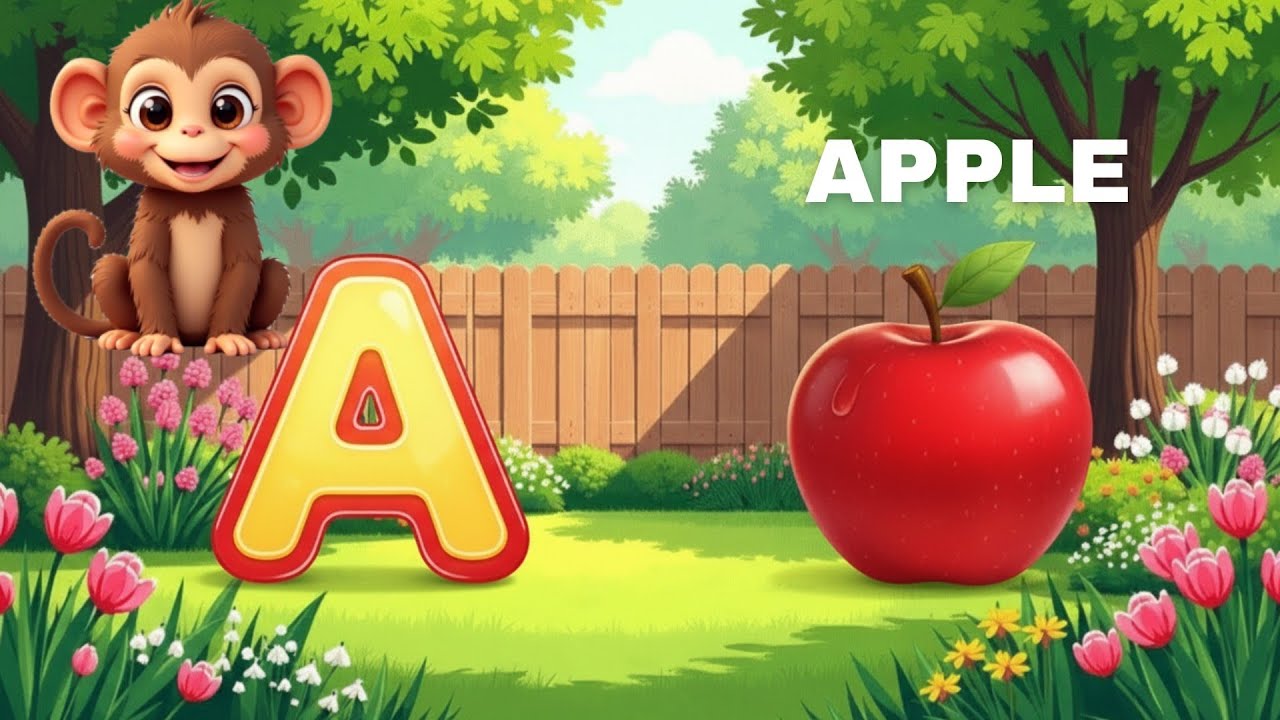 ABC Phonics Song | A for Apple 🍎 B for Ball ⚽️ C for Cat 🐱 | Learn ABC Alphabet Song for Kids 🎶