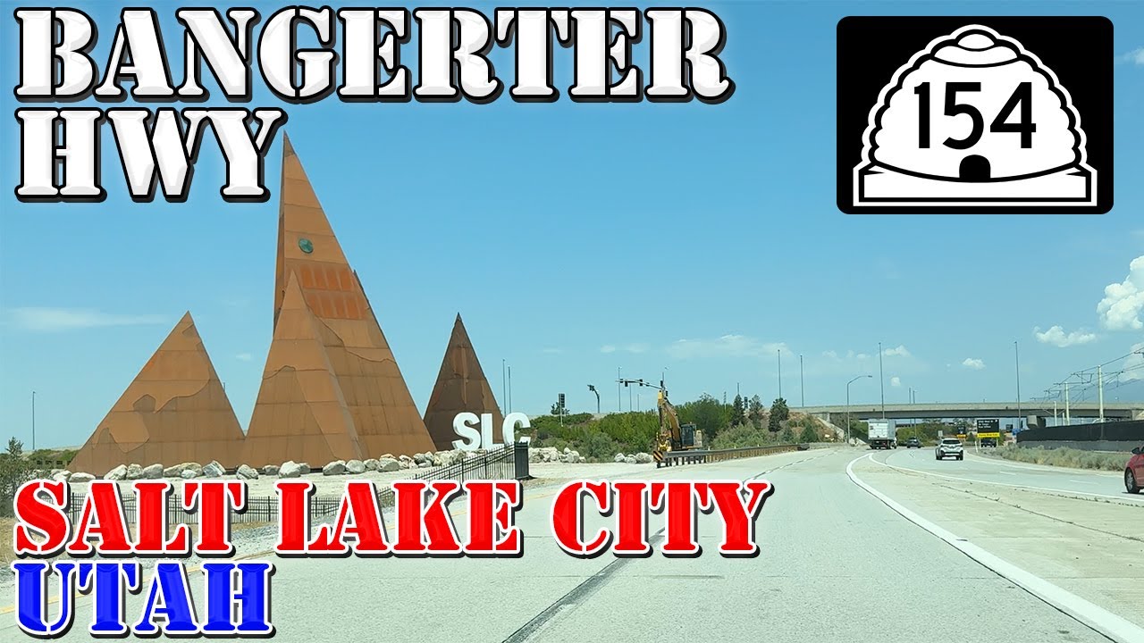 UT 154 North - Bangerter Hwy - To Salt Lake City Airport - Utah - 4K Highway Drive