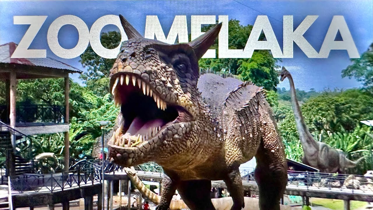 🇲🇾 Dinosaur Encounter Walking Tour / Zoo Melaka [4K] June 15, 2024