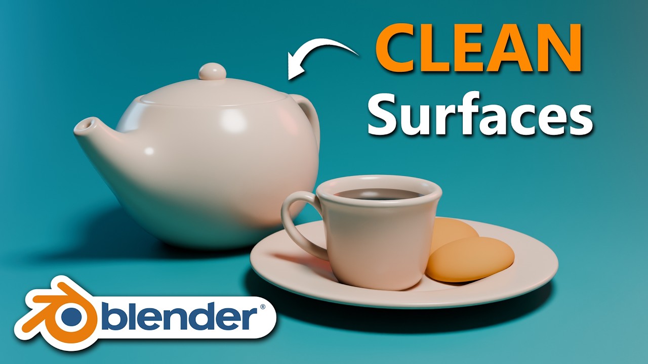 BLENDER Beginner Tutorial: How to Model Clean 3D Surfaces (and Feel in Control)