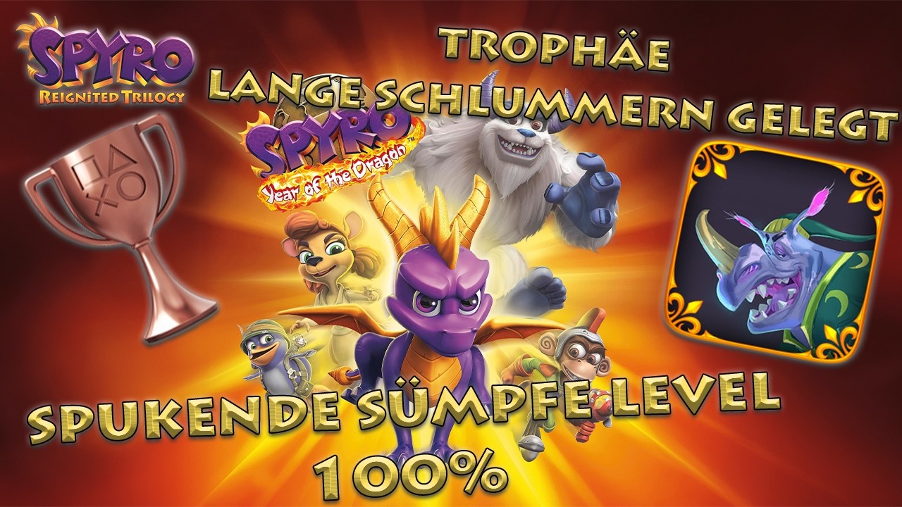 Spukende Sümpfe Level 100% • Spyro Year of the Dragon • Trophäe Lange schlummern gelegt