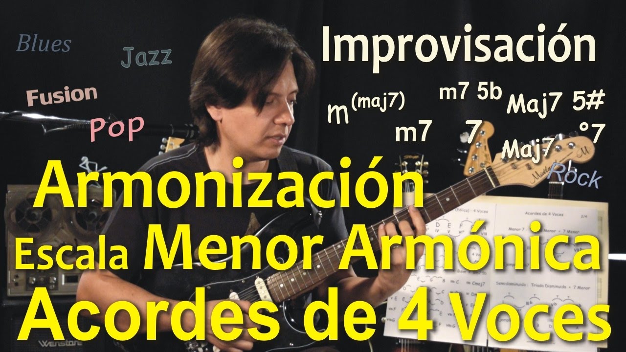 Escala Menor Armónica Armonía a 4 Voces - Cuatriadas - Composición Tutorial #36