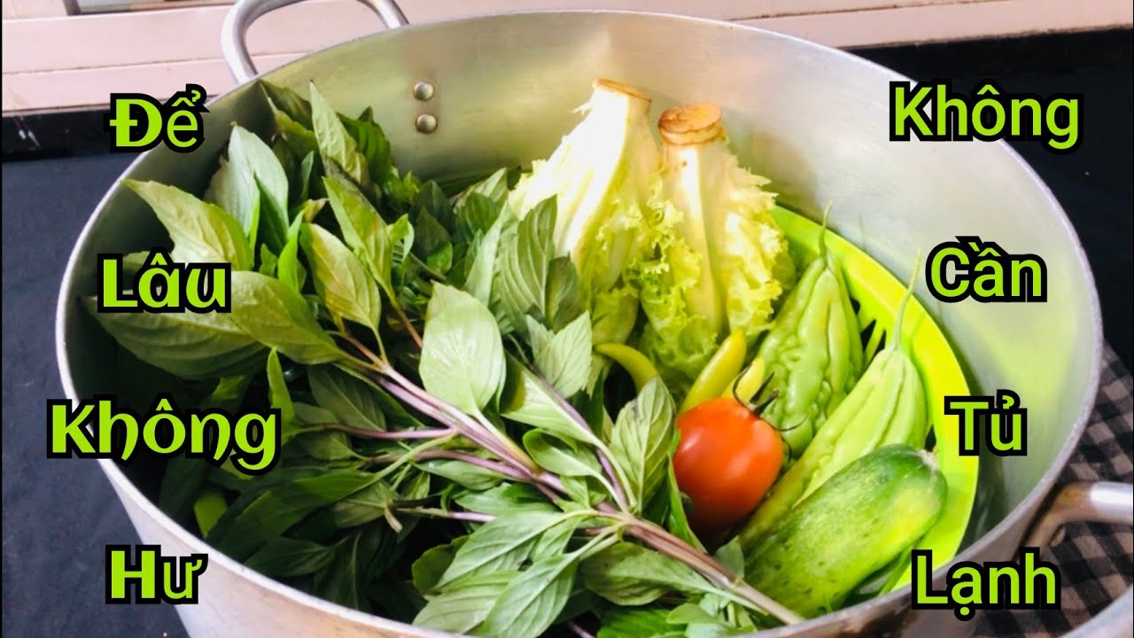 Cách Bảo Quản Rau  Không Cần Tủ Lạnh Mà Bà Tôi Đã Làm Trong Hơn 40 Năm