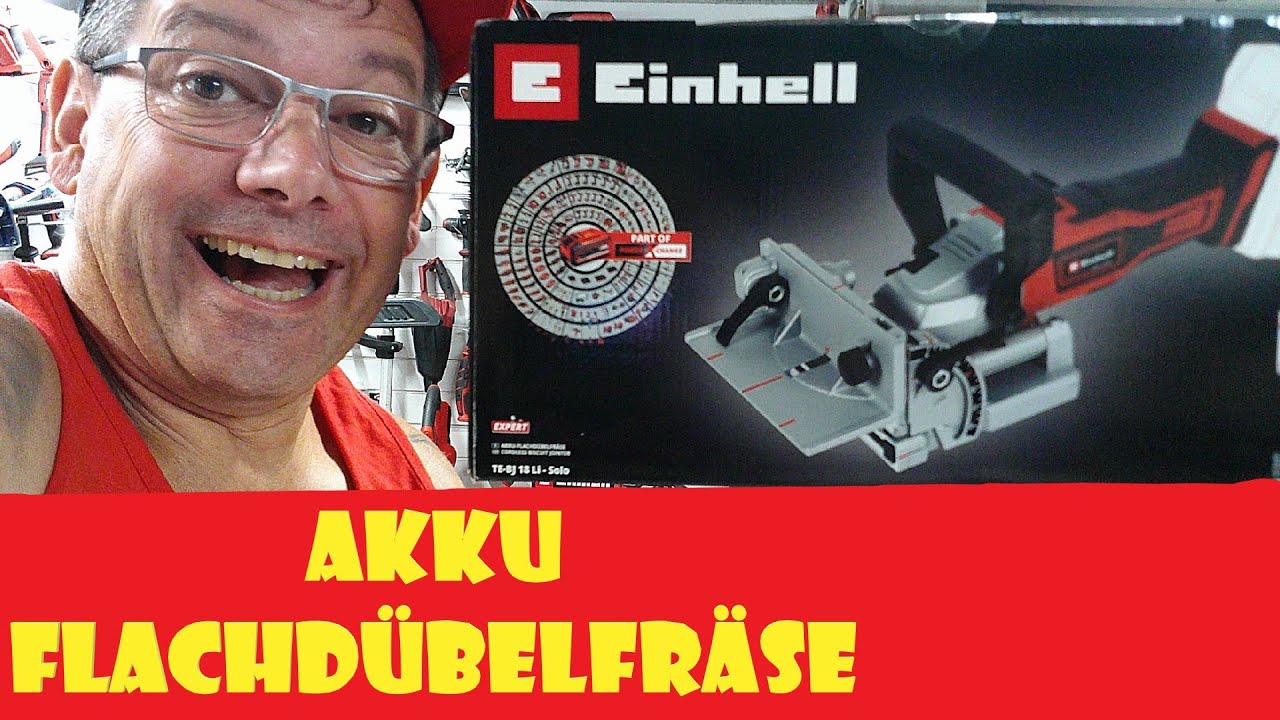 Einhell Akku Flachdübelfräse TE-BJ 18 Li powerXchange #einhellharry #einhell_ag