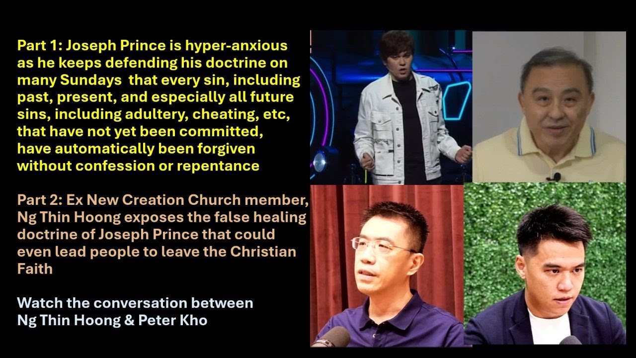 Ex NCC Ng Thin Hoong: False Healing Doctrine of Joseph Prince