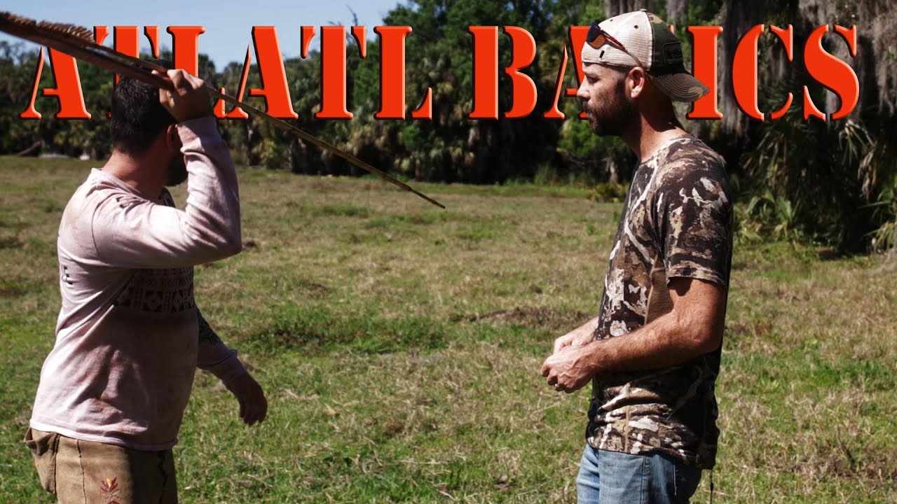 How to throw an atlatl SPEAR THROWER! Can I hit the target?