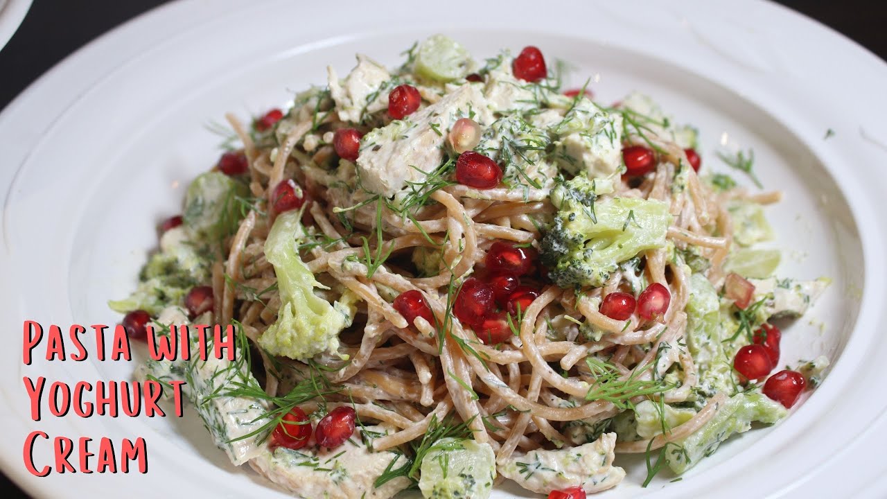 Healthy Pasta with Greek Yoghurt just in 10minutes  😊😍💞🤩🌟😋