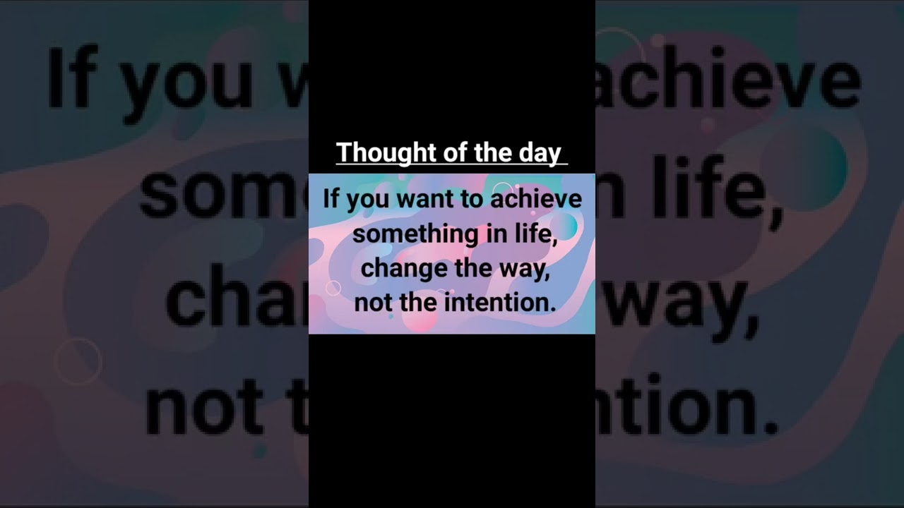 Thought of the day | Assembly Thought for children.