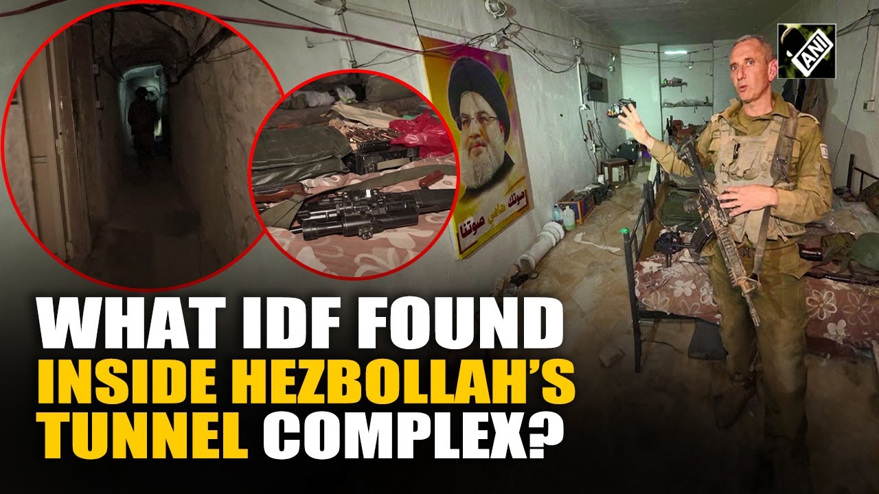 Inside Hezbollah’s tunnel: ‘Scooters, washrooms, kitchens and more,’ what Israeli troops found