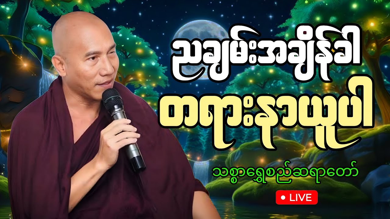 🔴LIVE 🙏🌼🙏#ညအိပ်ရာဝင်တရားတော်  #🙏🌹🙏ညတိုင်းပူဇော်ပါ#dhammalibraryofficial